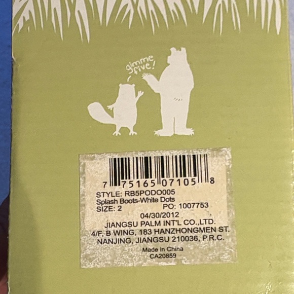 Hatley Red and White Polka Dot Classic Rain Boots Size 2 - Picture 6 of 9